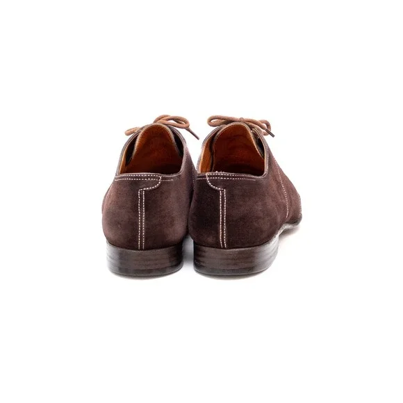 Rare John Lobb Clipper Men's Brown Suede Oxford Shoes Size:US: 9EEU 42 /UK 8E